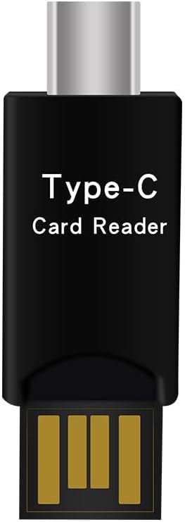 USB C Micro SD Card Reader for Laptops and Phones