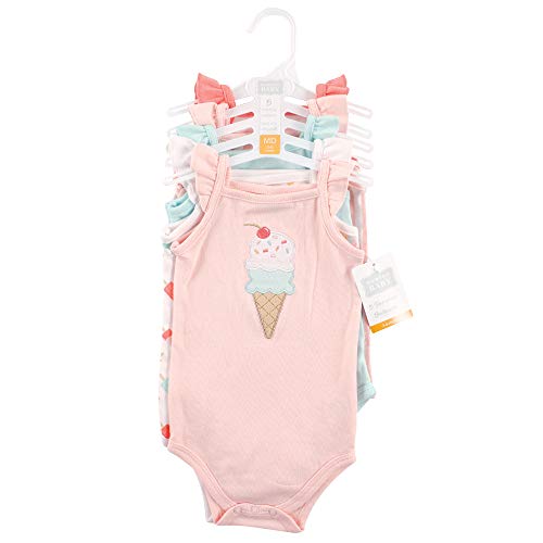 Uni   Cotton Sleeveless Bodysuits Ice Cream, 0-3 Months