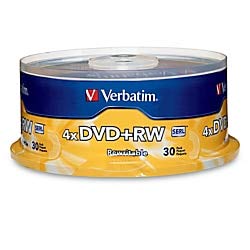 Dvd+Rw Discs 4.7Gb 4X Spindle 30/Pack Ver94834