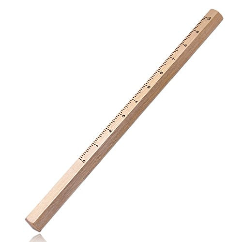 Solid Brass Pocket Ballpoint Pen with Ruler