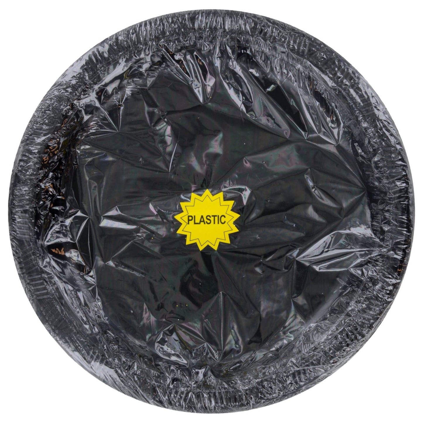 Black Plastic Dinner Plates, 8-ct. (Pack of 24)