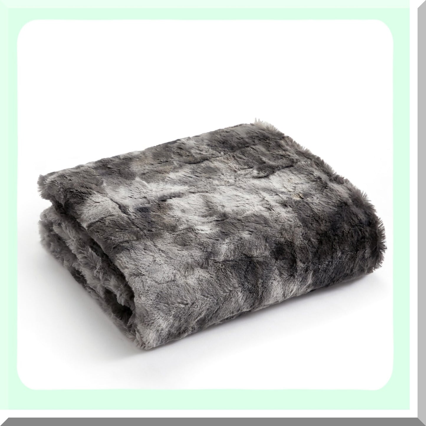 CozyLux Microplush Micromink Throw Blanket, 50x60, Grey