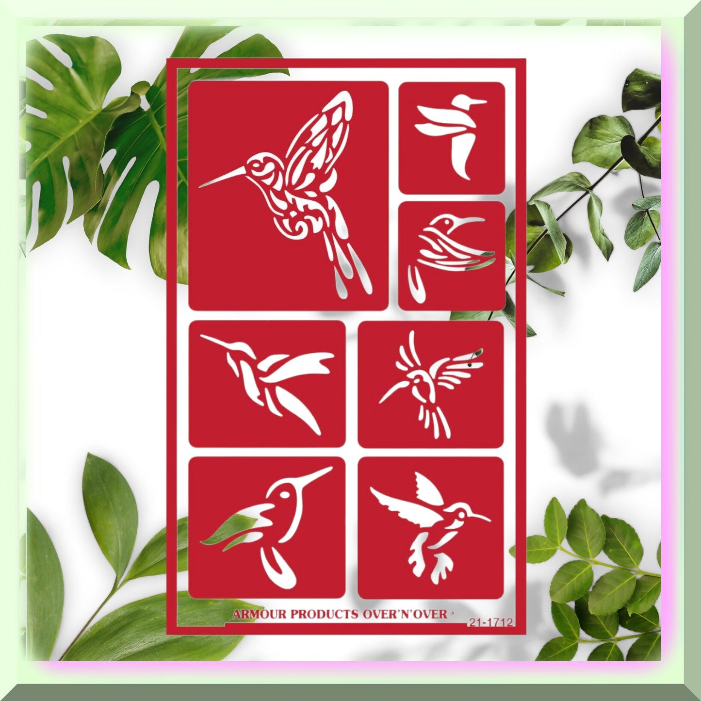 Reusable Hummingbird Embellishments Brown 7 Pieces