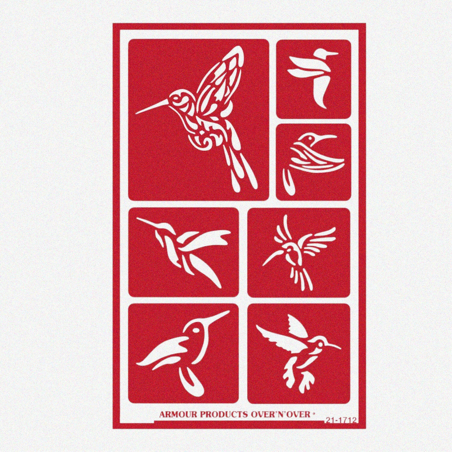 Reusable Hummingbird Embellishments Brown 7 Pieces