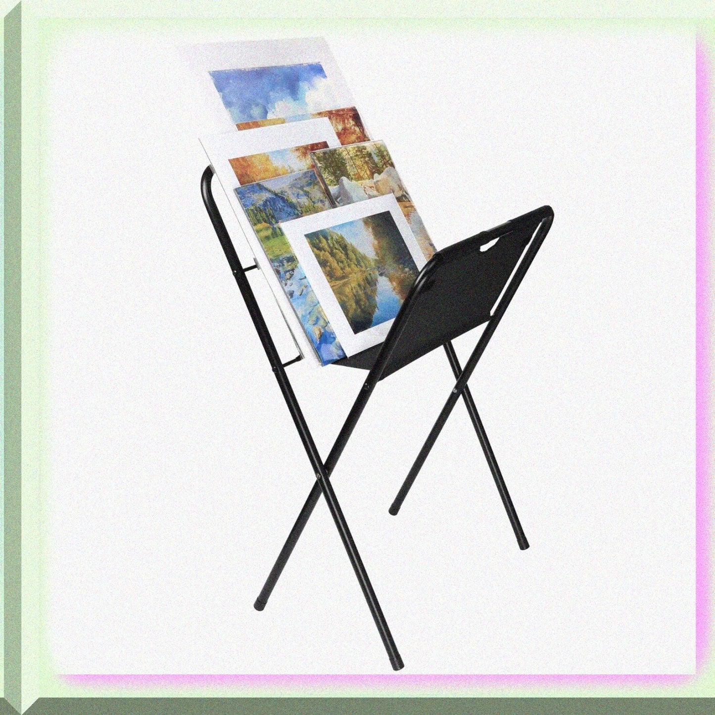 Medium Canvas Print Rack Portable Folding Display
