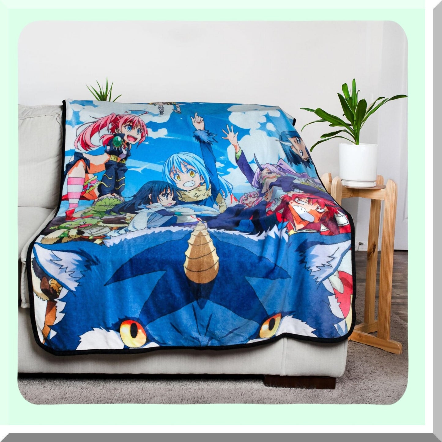 Reincarnated Slime Cozy Fleece Throw - 45x60 Inches