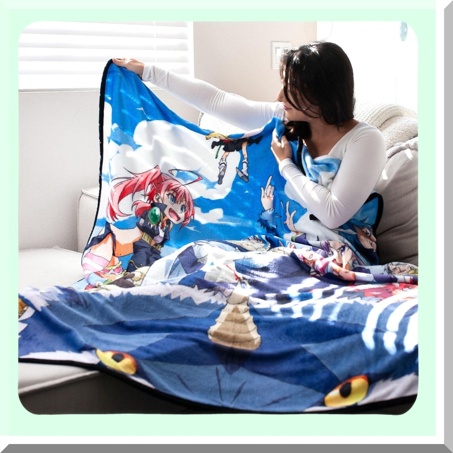 Reincarnated Slime Cozy Fleece Throw - 45x60 Inches