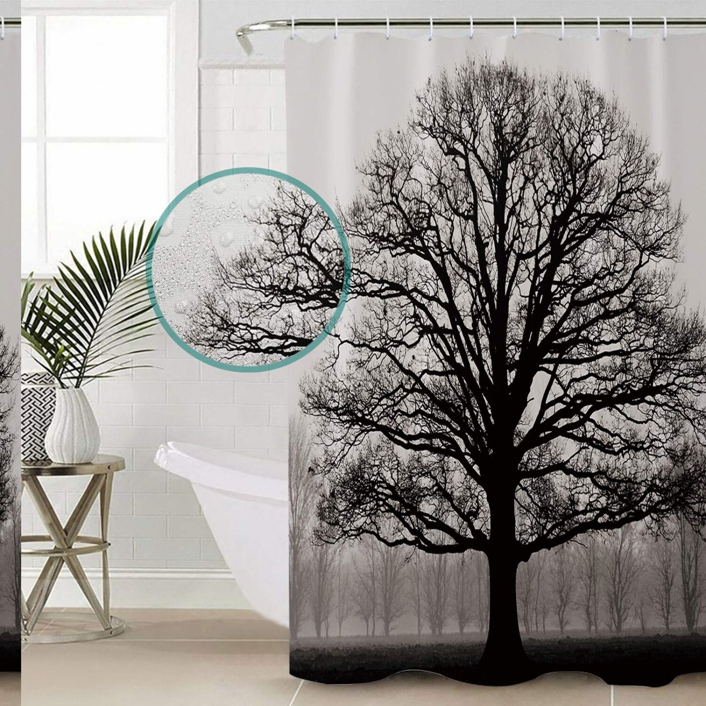 Durable Waterproof Shower Curtain 36"x78"