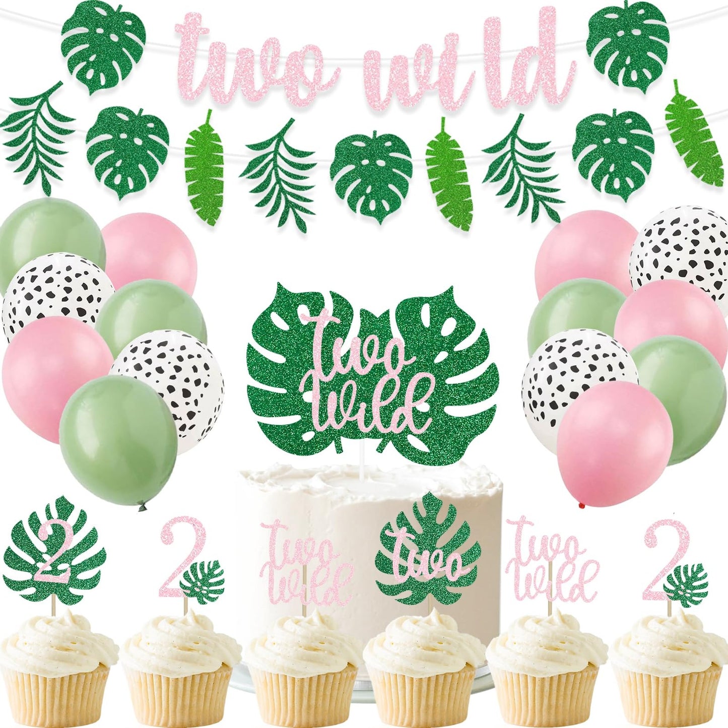 Girl Two Wild Jungle Birthday Decorations and Party Supplies