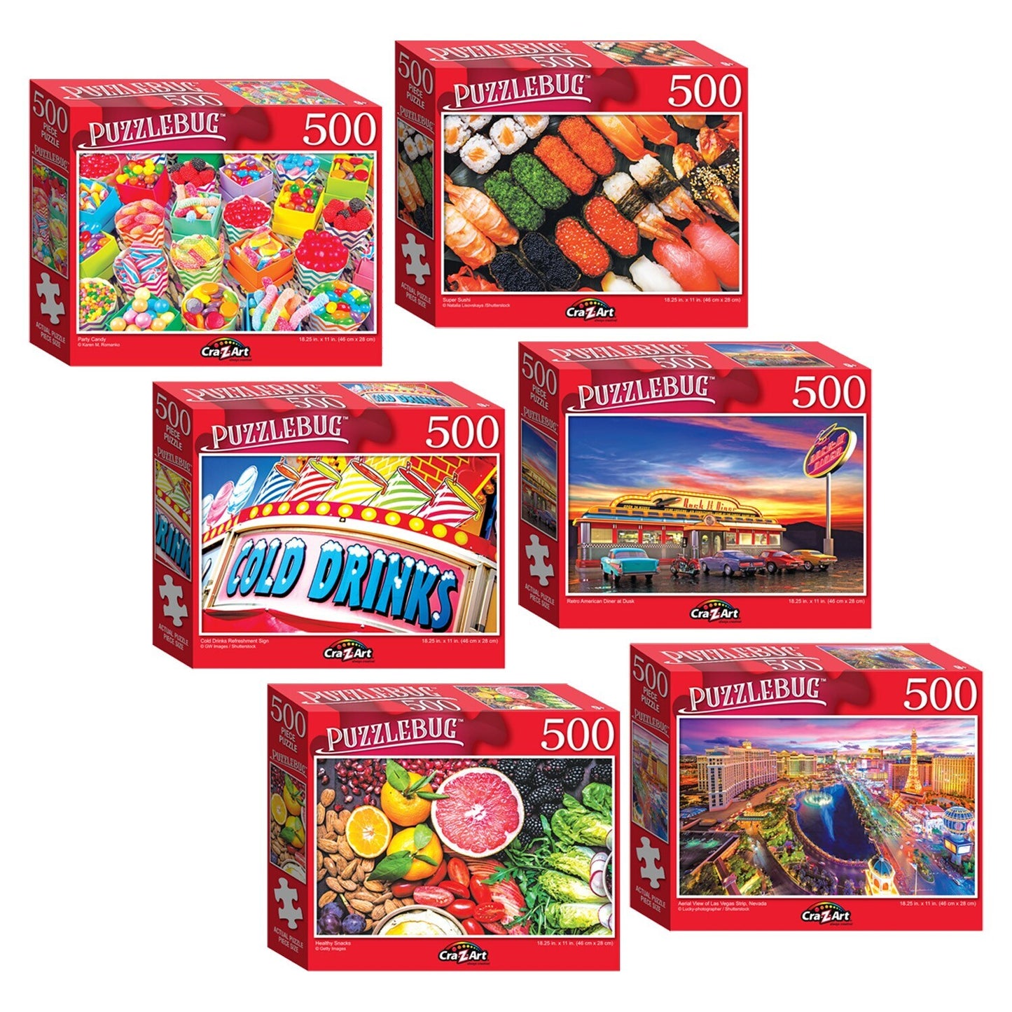 Puzzlebug Puzzles by Cra-Z-Art, 500-ct. Boxes (Pack of 36)