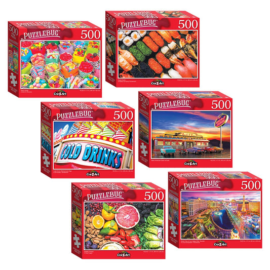 Puzzlebug Puzzles by Cra-Z-Art, 500-ct. Boxes (Pack of 36)