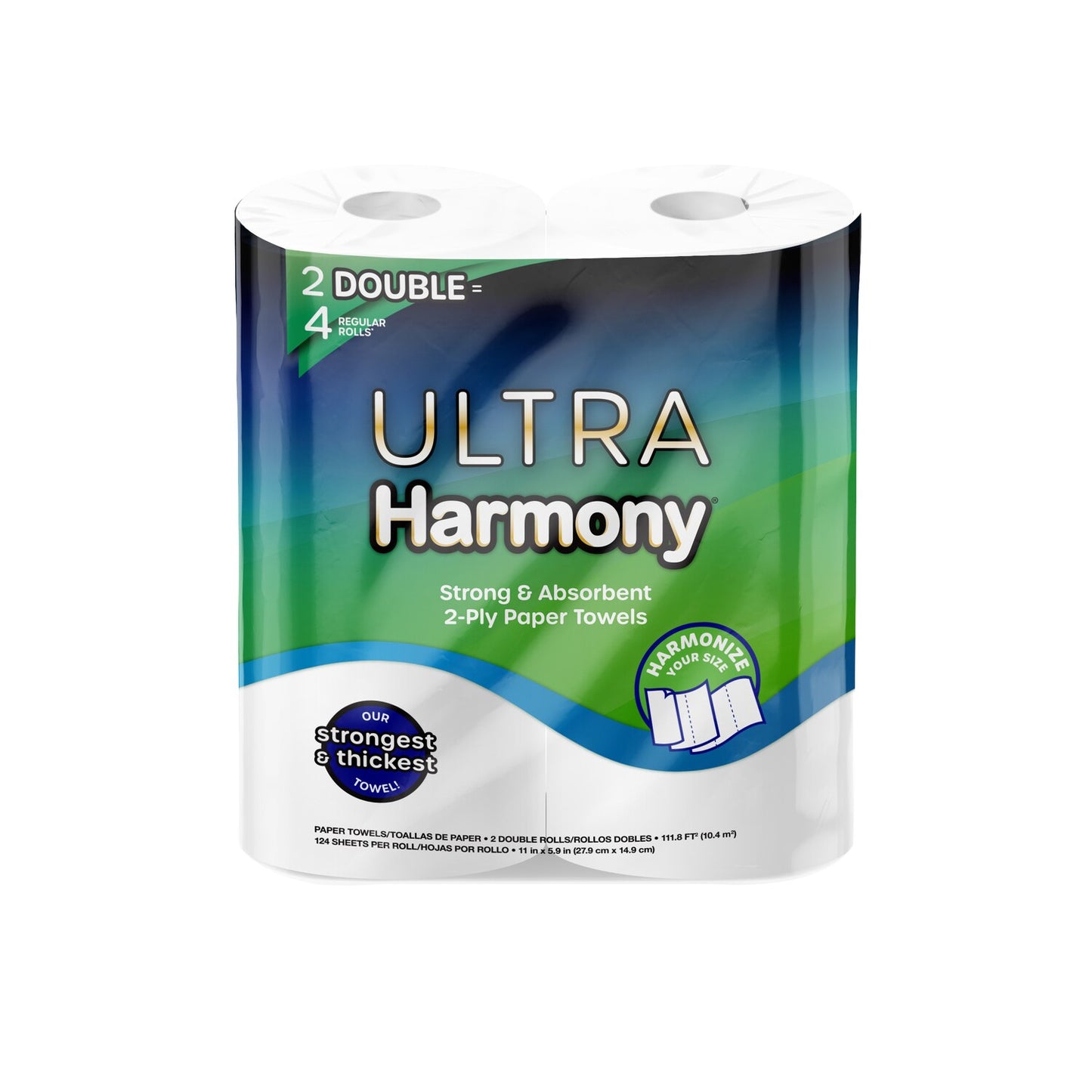 Ultra Harmony Double Paper Towel Rolls, 2-ct. (Pack of 3)