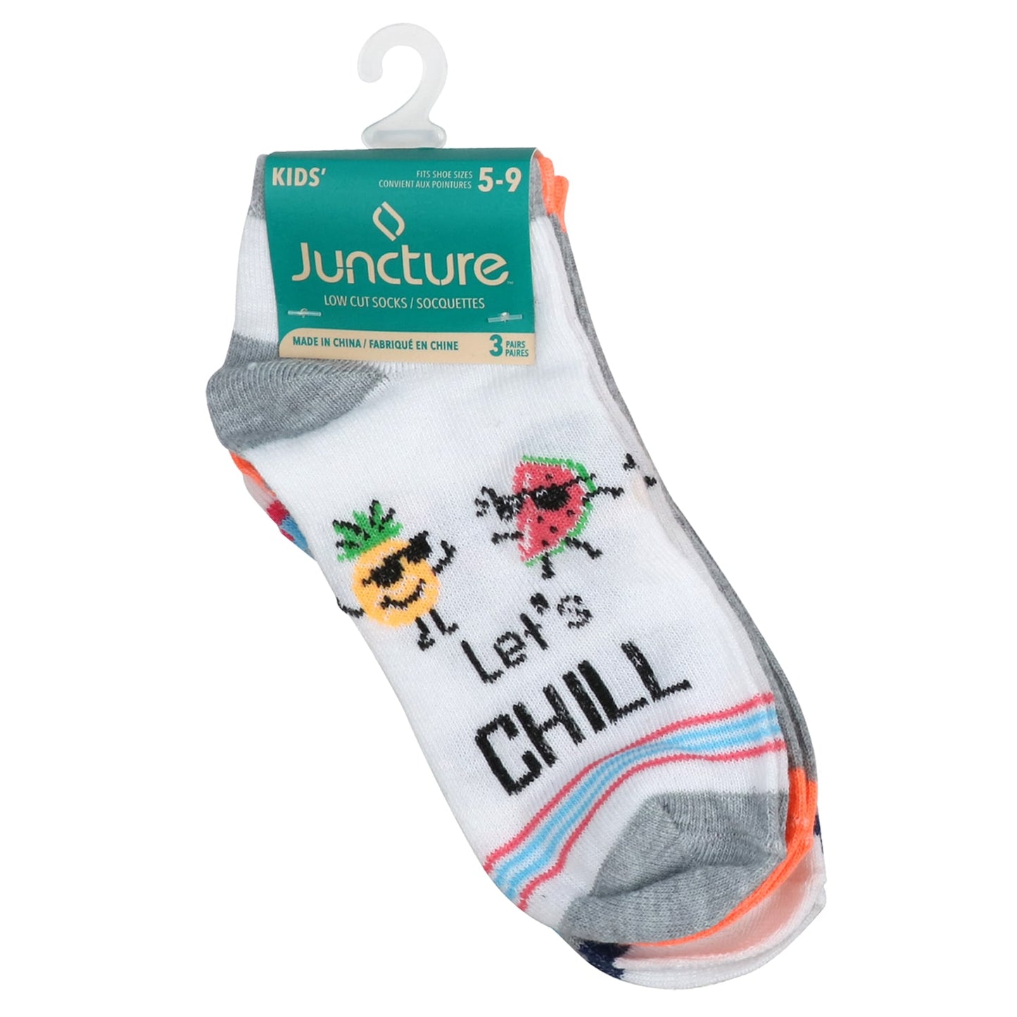 Juncture Kids Fashion No-Show Socks, 3 Pair Packs (Pack of 48)