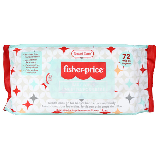 Smart Care Fisher-Price Baby Wipes, 72-ct. Packs (Pack of 4)
