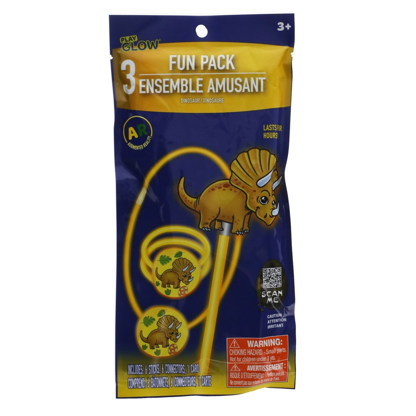 Play Glow Augmented Reality Glow-in-the-Dark Jewelry Pack, 3-ct. (Pack of 36)