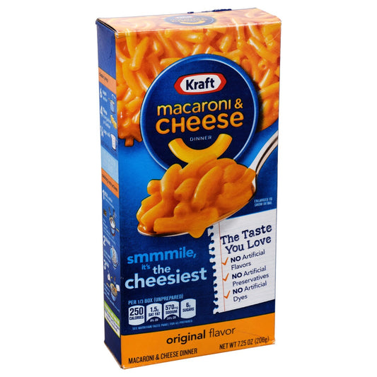 Kraft Mac & Cheese Dinners, 7.25 oz. Boxes (Pack of 35)