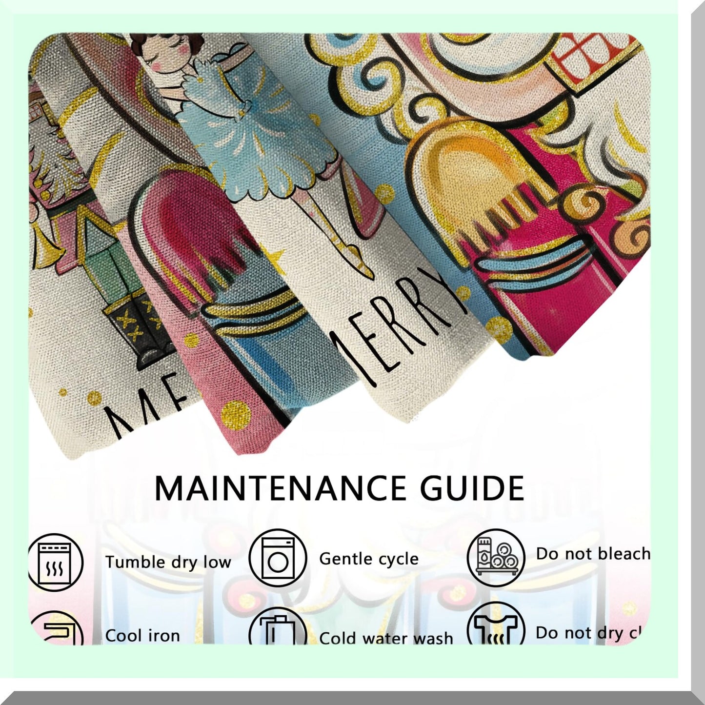 Winter Wonderland Nutcracker Pillow Covers - Set of 4, Festive Pink Xmas Tree Soldier Toy Cushion Cases, Cozy Holiday Decor for Sofa & Couch