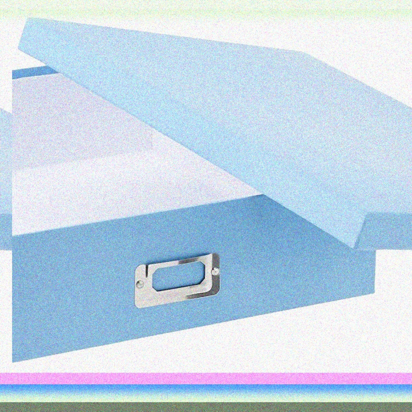 Sky Blue Storage Box 14.75x13x3.75