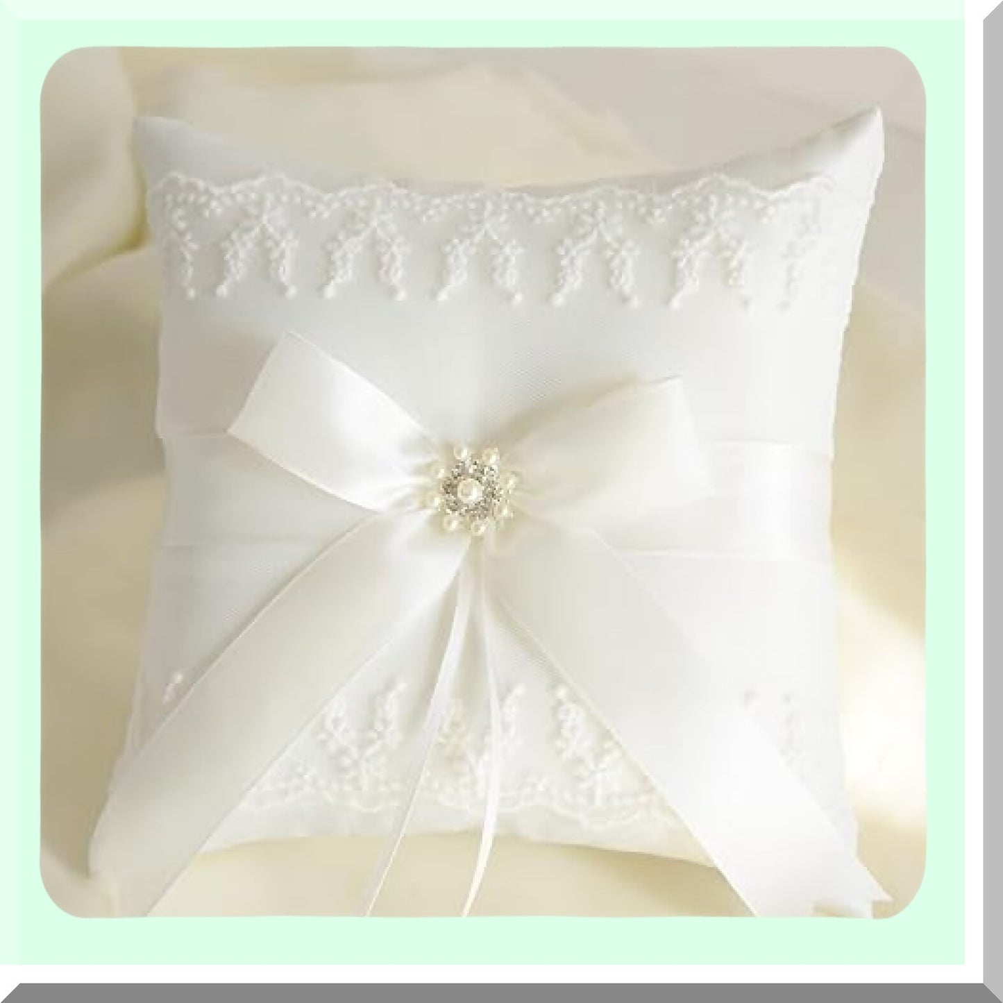 Elegant Wedding Ring Bearer Pillow for Ceremony and Party