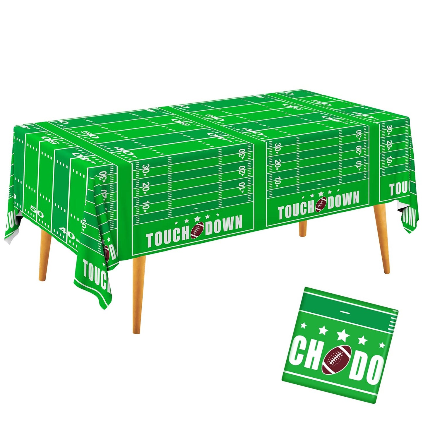 Football Theme Disposable Tablecloth for Parties