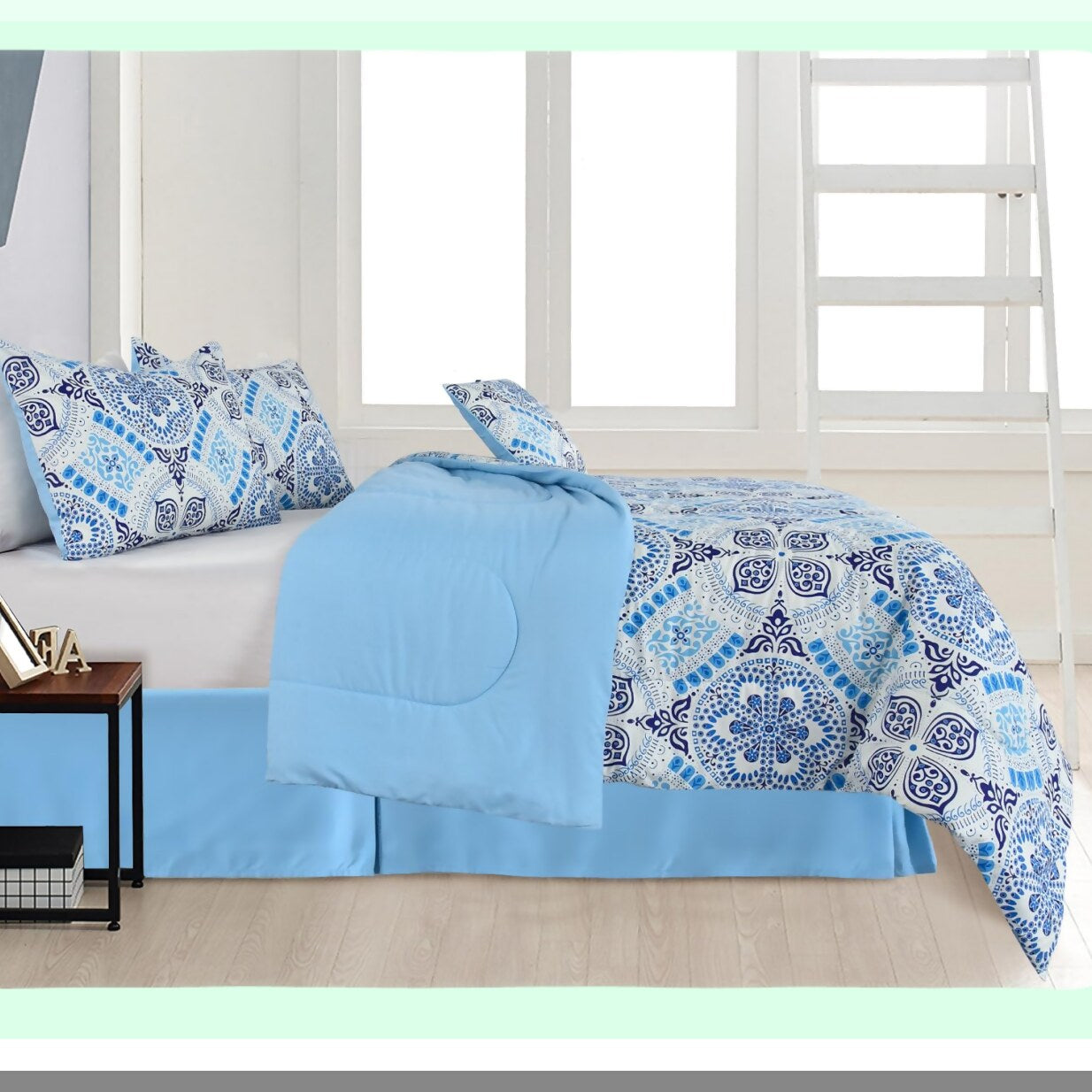 SkyComfort All Season 5-Piece Twin Comforter Set - Lightweight & Cozy Bedding for Year-Round Comfort - Twin Size Comforter Set for Ultimate Relaxation