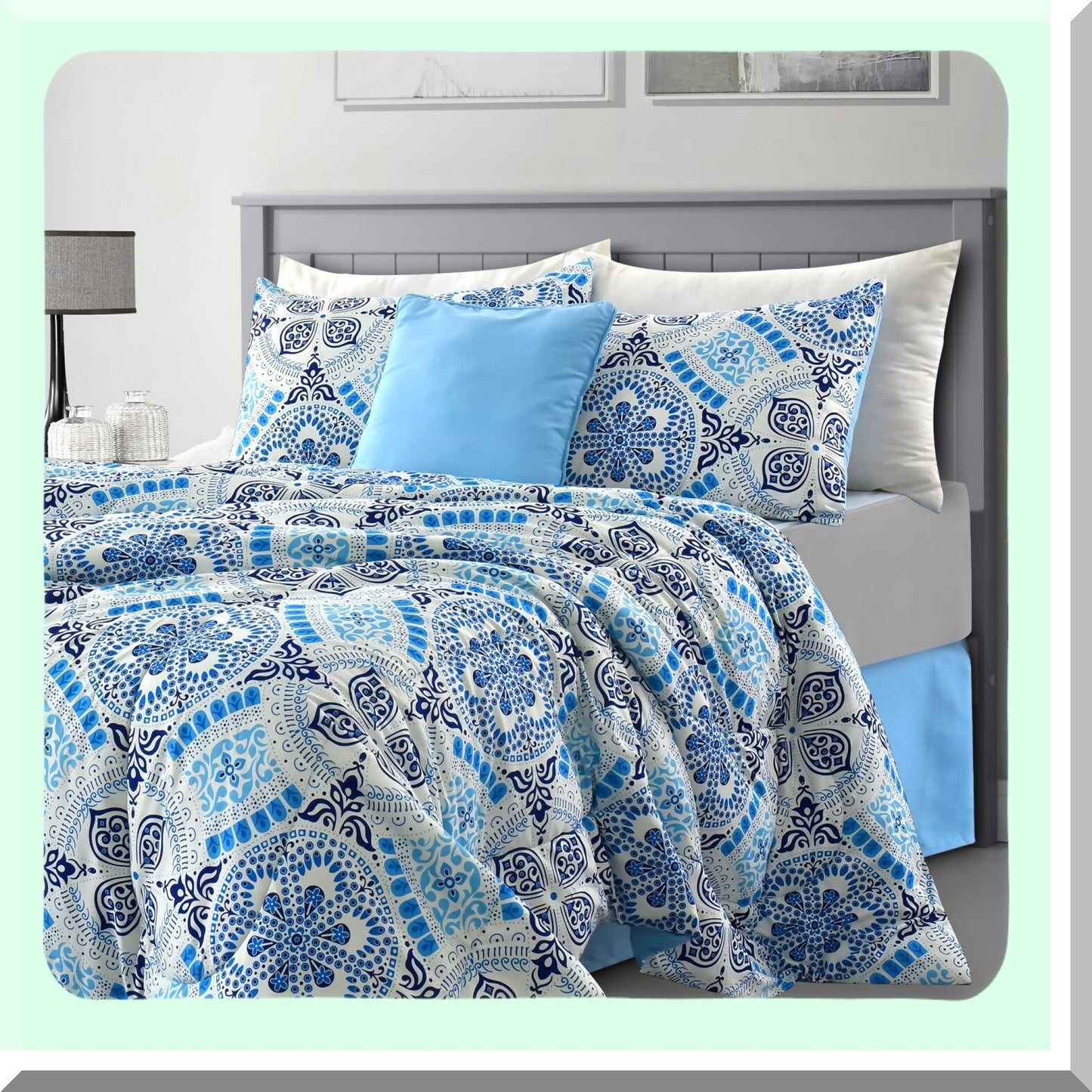 SkyComfort All Season 5-Piece Twin Comforter Set - Lightweight & Cozy Bedding for Year-Round Comfort - Twin Size Comforter Set for Ultimate Relaxation