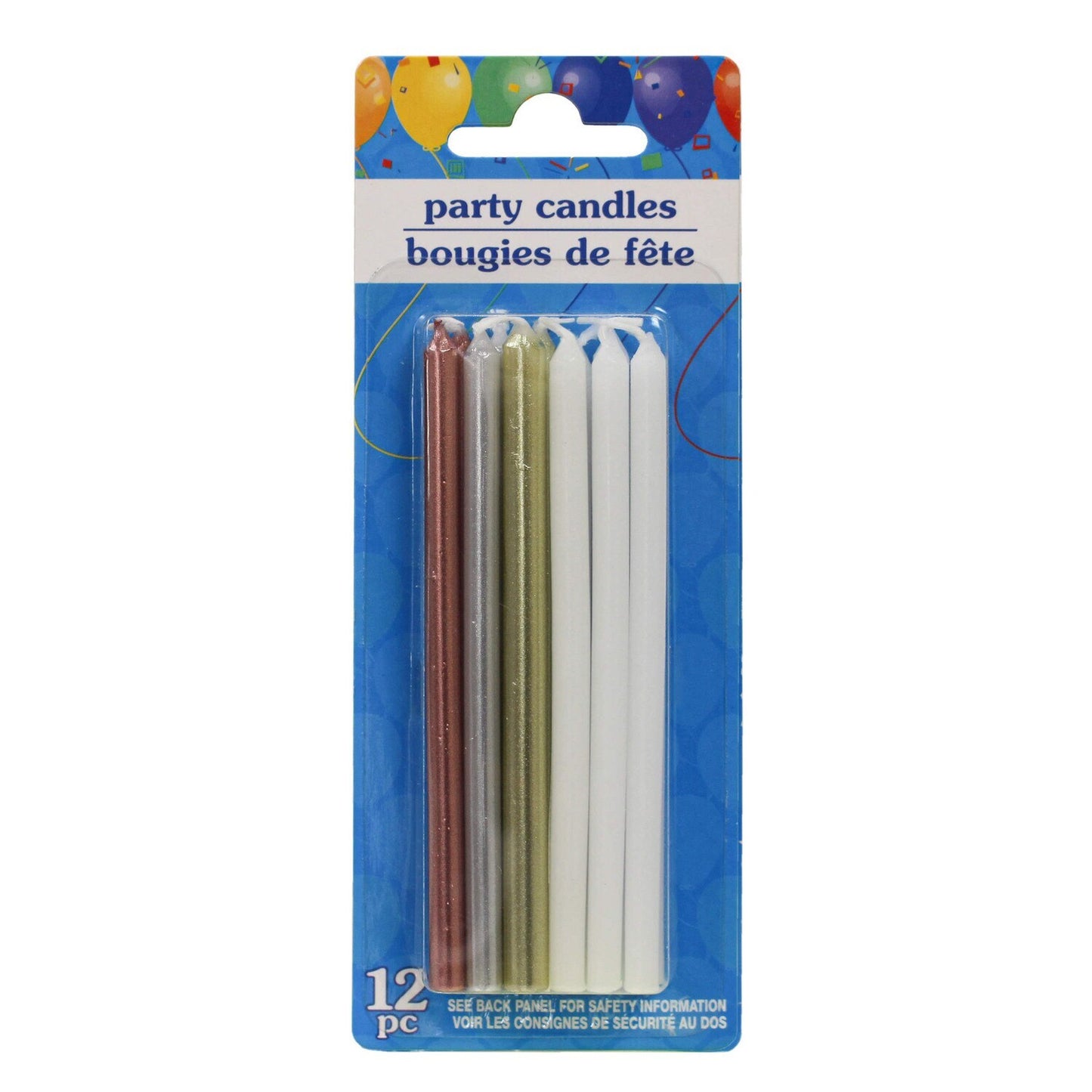 Long Birthday Candles, 12-ct. Packs (Pack of 48)