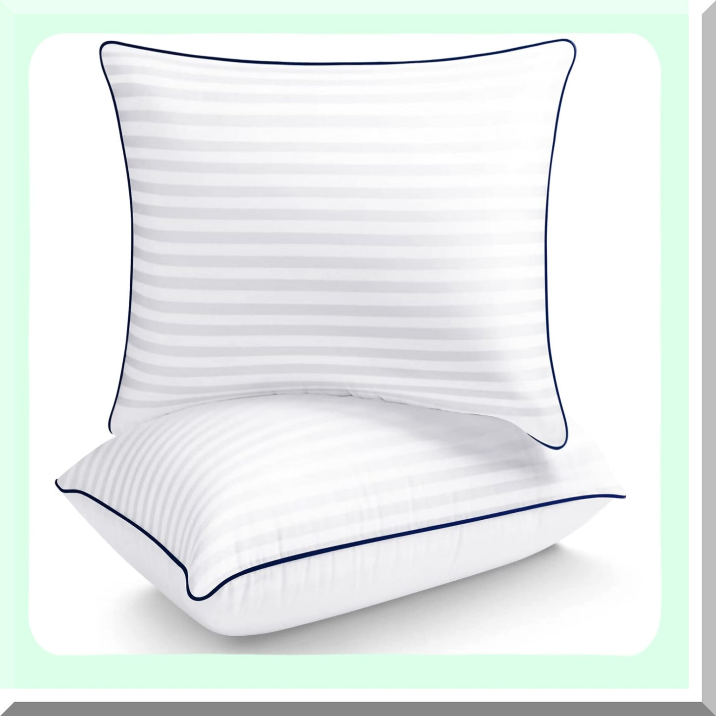 Luxury Euro Pillow Inserts - Set of 2 26x26 Decorative Throw Pillows - Premium Down Alternative Filled for Bed or Couch - Hotel Quality Soft Support