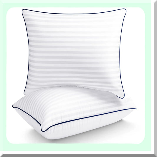 Luxury Euro Pillow Inserts - Set of 2 26x26 Decorative Throw Pillows - Premium Down Alternative Filled for Bed or Couch - Hotel Quality Soft Support