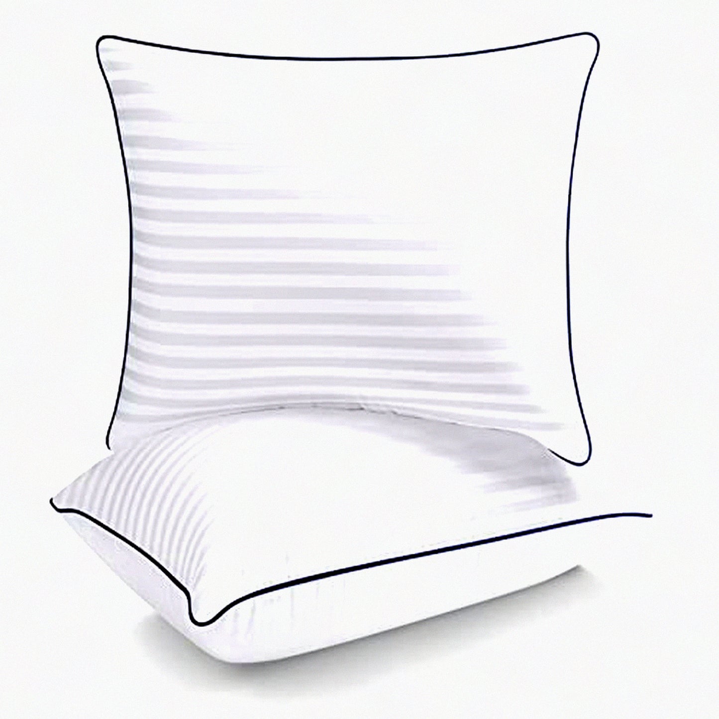 Luxury Euro Pillow Inserts - Set of 2 26x26 Decorative Throw Pillows - Premium Down Alternative Filled for Bed or Couch - Hotel Quality Soft Support