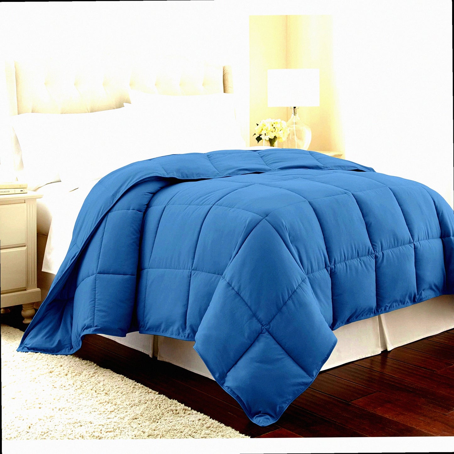 BlueWave All-Season Oversized Down-Alternative Comforter - California King Size - Premium Quality Bedding for Southshore Living