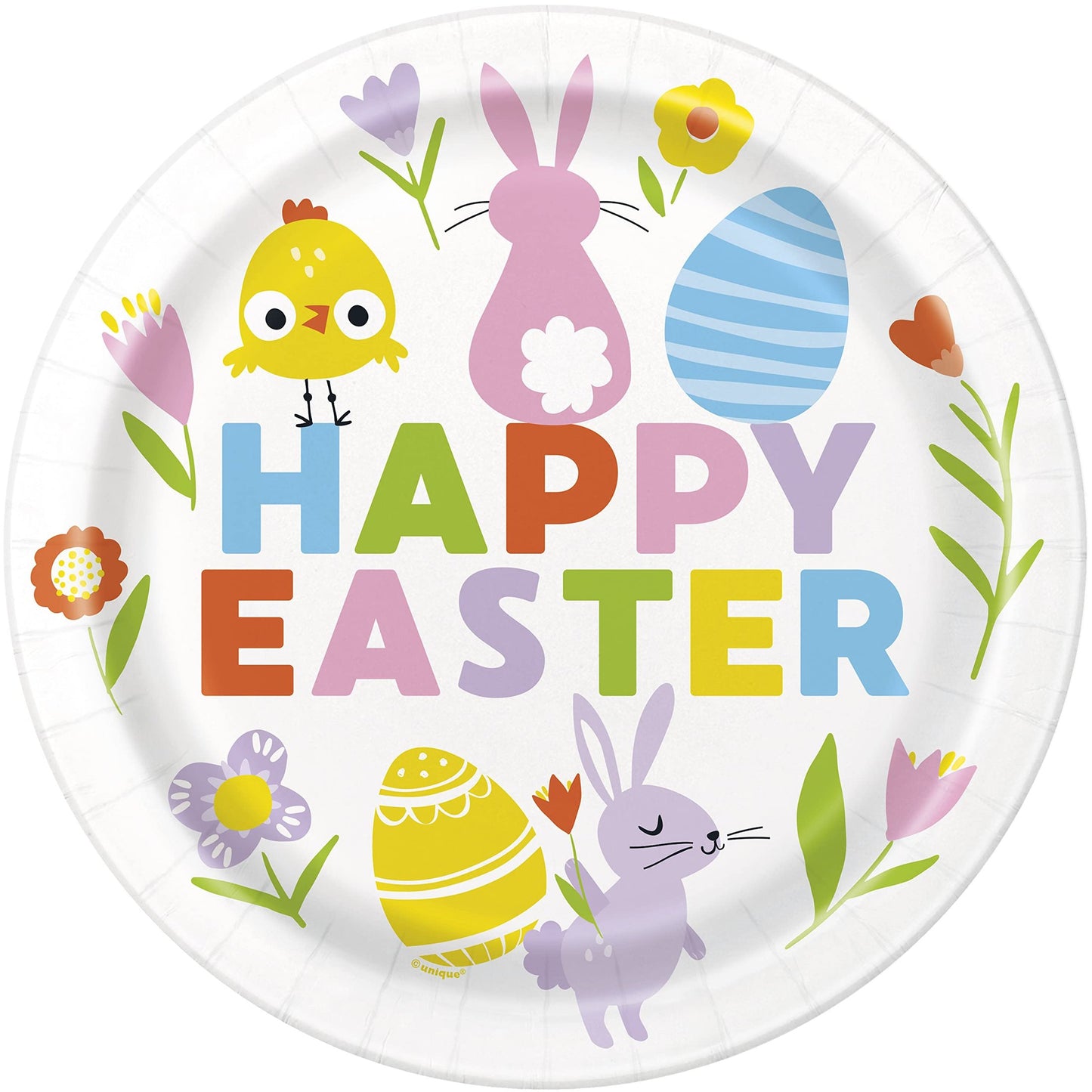 Colorful Gingham Party Plates - 9" Paper Plates for Birthdays & Celebrations - Pack of 8 - Perfect Party Supplies for Themed Parties