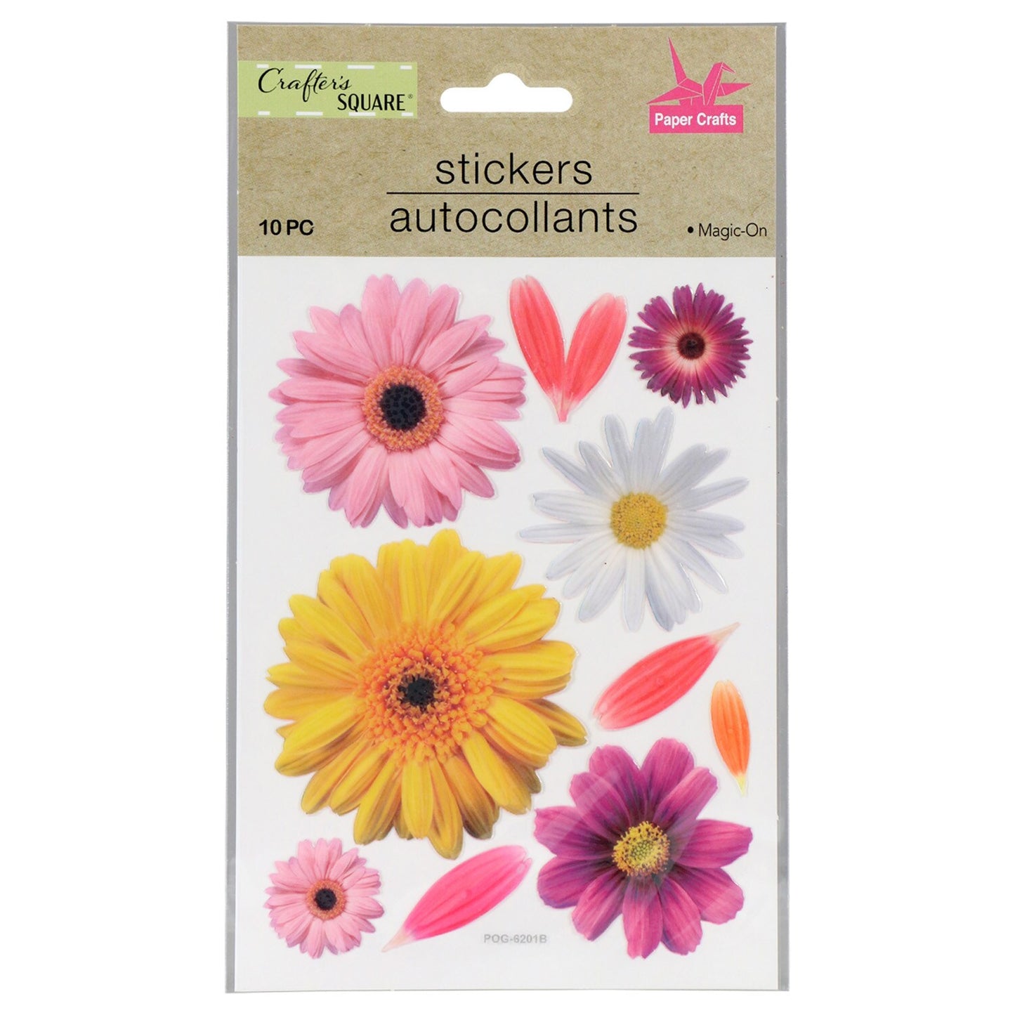 Crafter's Square Floral Stickers (Pack of 36)