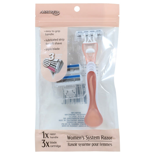 Assured Women's Razors, 4-ct. Packs (Pack of 36)