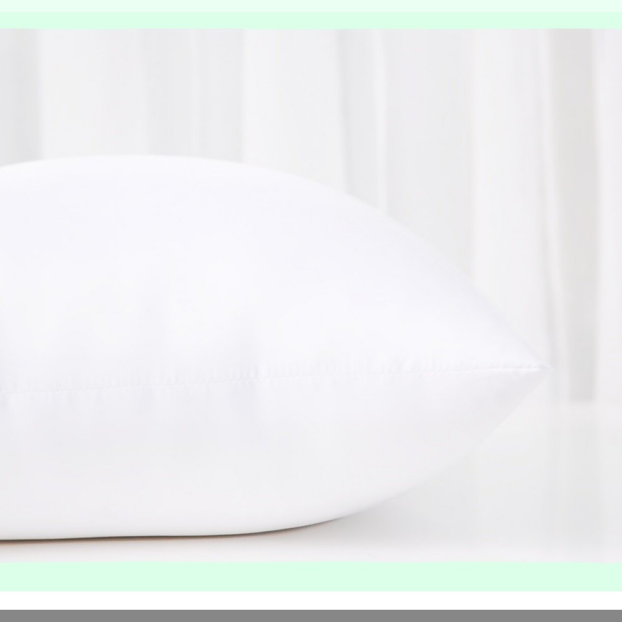 Hypoallergenic Square Soft Throw Pillow Inserts - Decorative Cushion Stuffer - 2 Pack White - Alternative Sham Filler