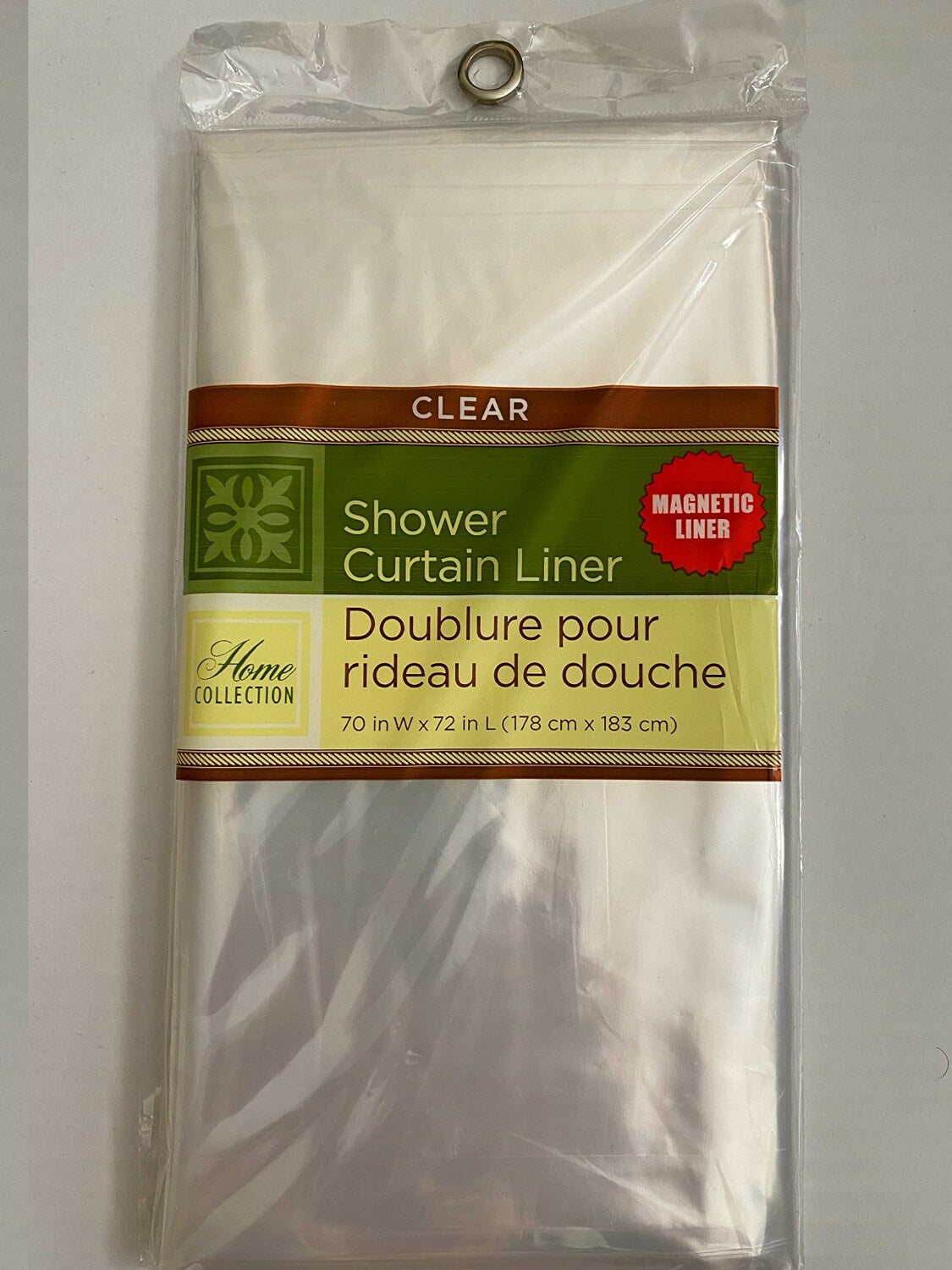 PEVA Shower Curtain Liner Clear 70x72 in