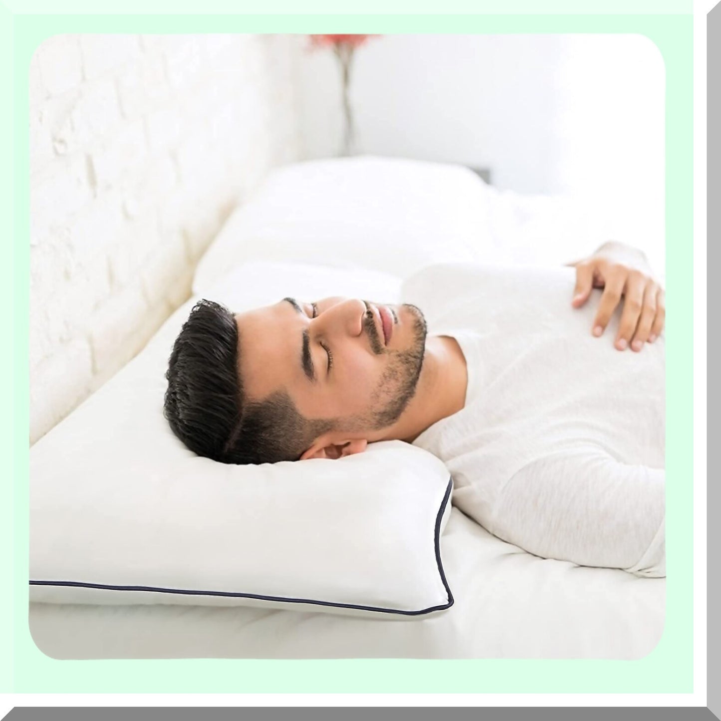 CoolDreams Plush Support Pillows - Queen Size 2 Pack for Side, Back, and Stomach Sleepers. Cooling Technology with Down Alternative Filling for Luxury Softness.