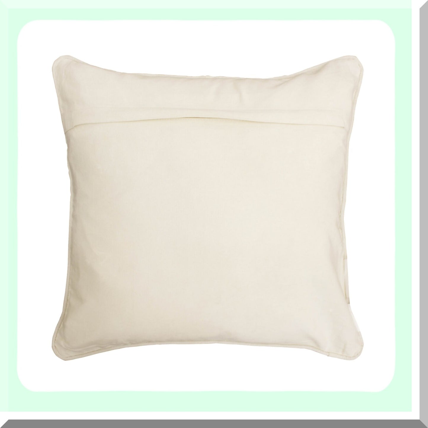 Luxury Ivory Velvet Throw Pillow - Elegant 20x20 Inch Decorative Cushion for Living Room, Bedroom, Sofa - Soft Plush Accent Pillow