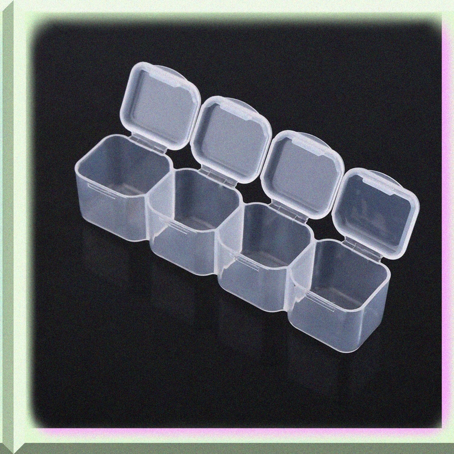 28 Compartments Clear Plastic Storage Box