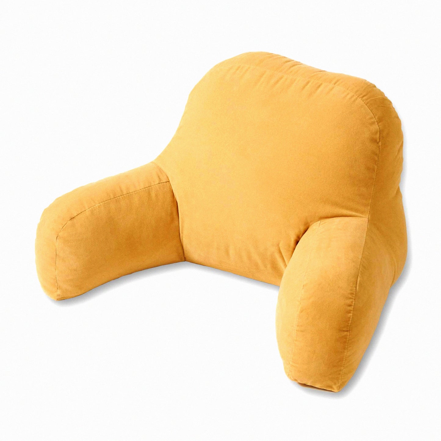 CozyKid Plush Microfiber Bedrest Pillow - Soft Beige Junior Cushion for Kids, Reading, Gaming, and Relaxing - Supportive and Comfortable