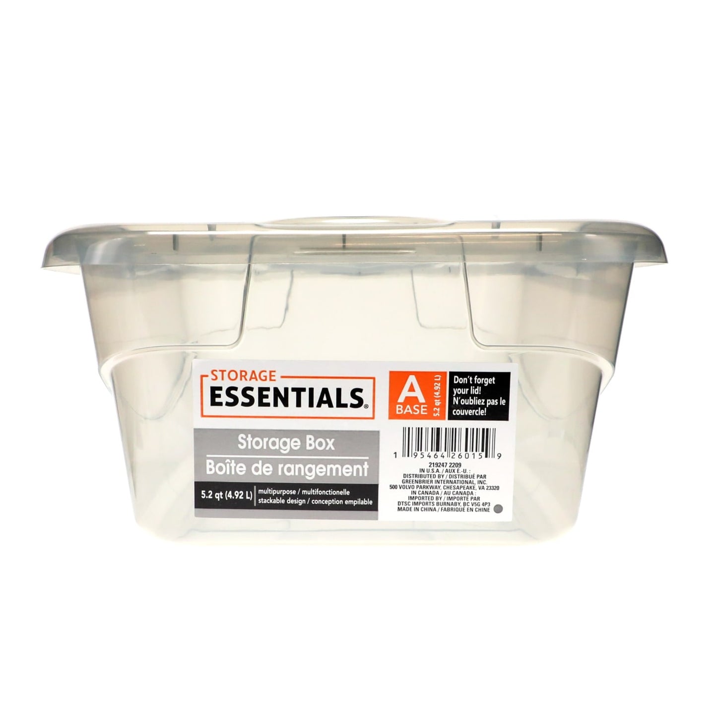 Colorful Translucent Plastic Storage Boxes with Lids (Pack 48)