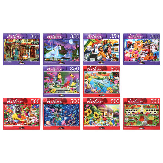 Cra-Z-Art Artbox Puzzles, 350 and 500-pc. (Pack of 30)