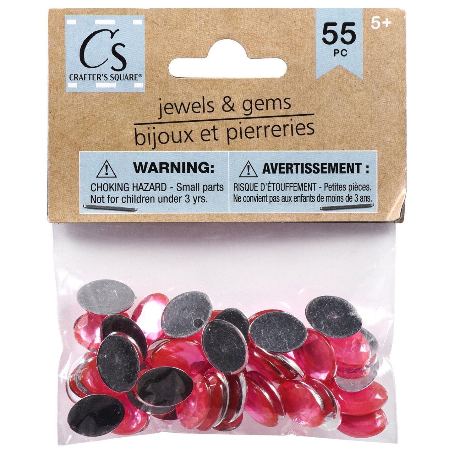 Crafter's Square Acrylic Crafting Jewels & Gems, 55-ct. Packs (Pack of 36)
