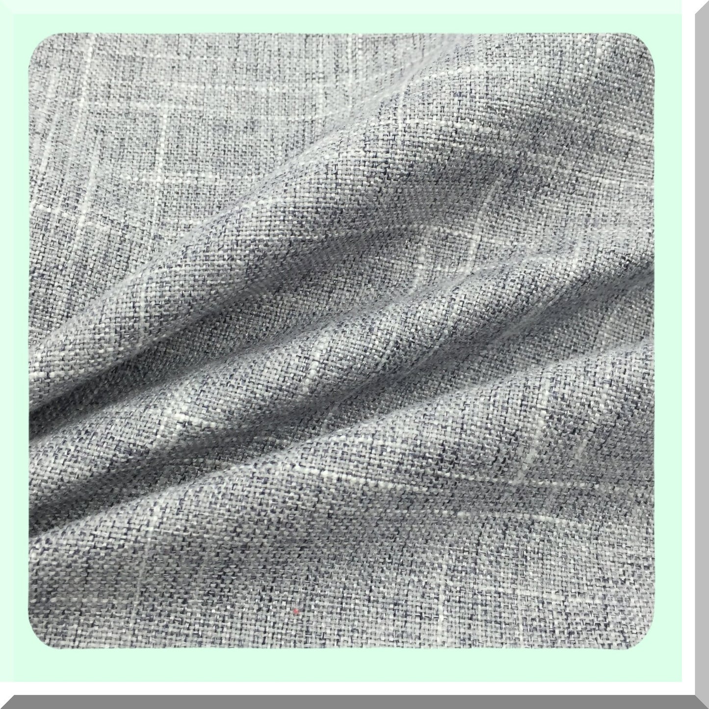 Grey Linen Rectangle Pillowcase - Decorative Cushion Cover for Couch Sofa Bed - Solid Color Oblong Throw Pillow Case - 12 x 20 Inches