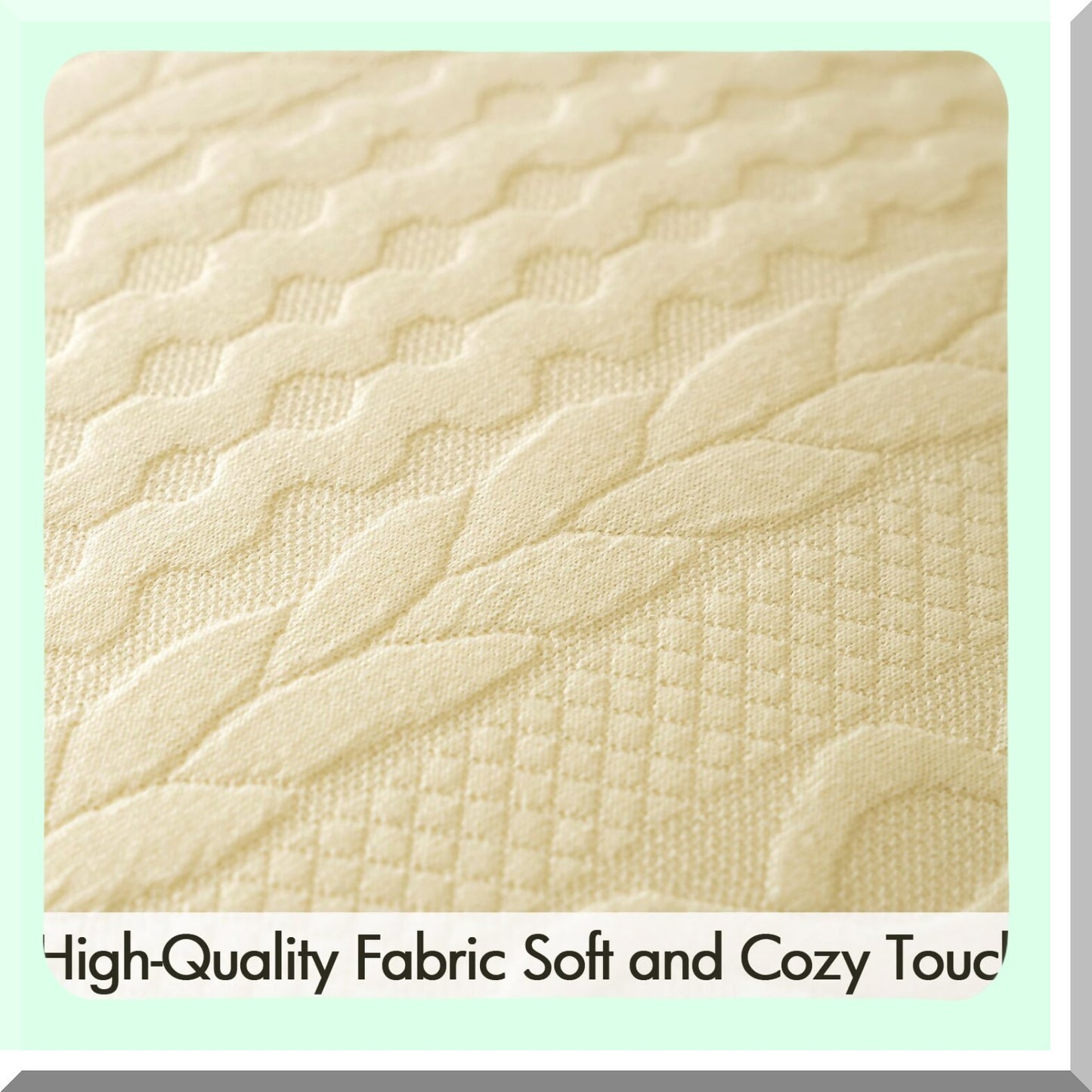 Yellow Bliss Embossed Pillow Covers - Set of 2 | 20x20 Modern Farmhouse Cushion Covers | Soft Decorative Sofa Bed Pillows | Living Room Decor