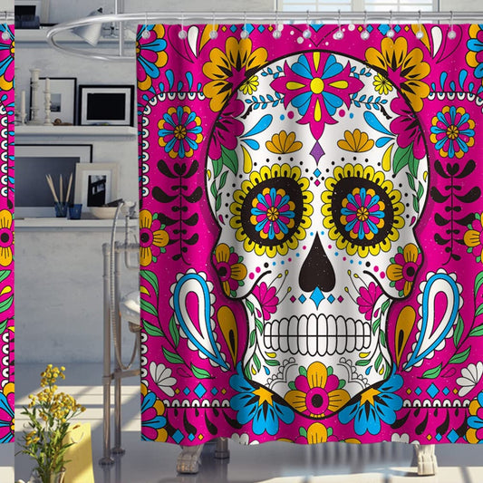 Sugar Skull Day of The Dead Shower Curtain 72x72 inches