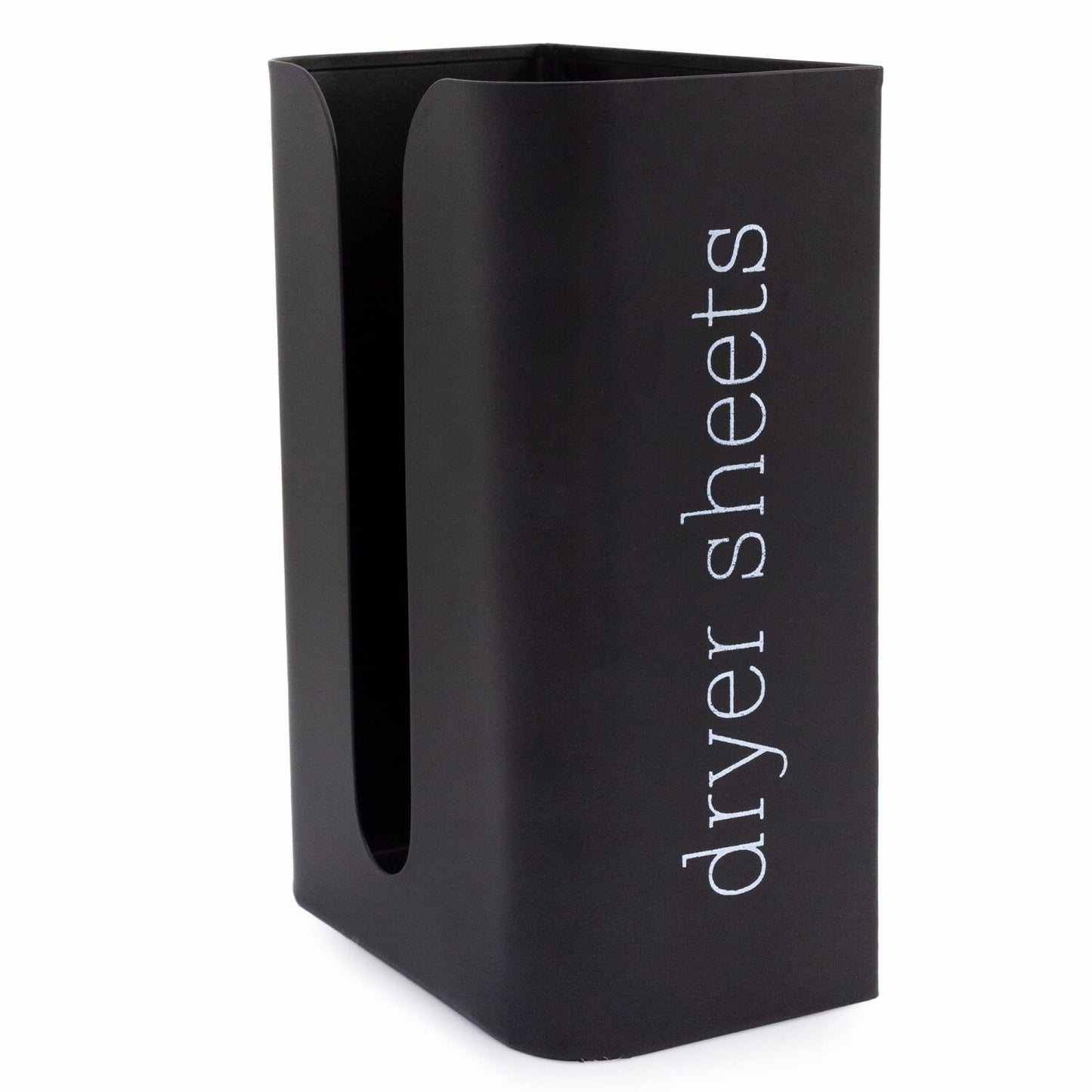 Enamelware Dryer Sheet Dispenser Black Vertical