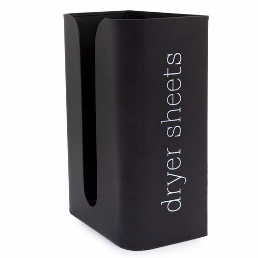 Enamelware Dryer Sheet Dispenser Black Vertical