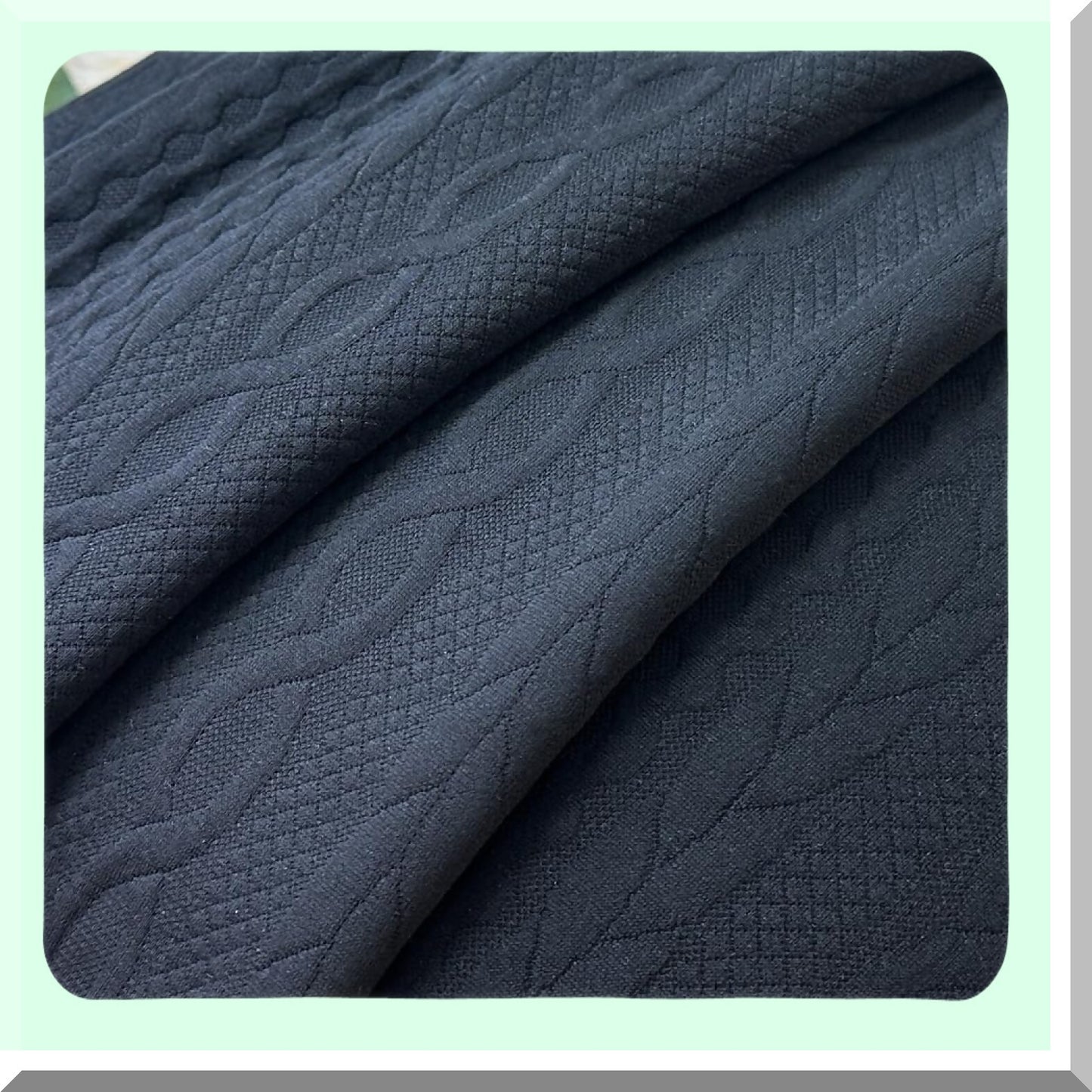 Embossed Black Pillow Covers - Set of 2 | Modern Decorative Cushion Cases for Sofa Bed Chair | Soft Stretchy Fabric | 18x18 inch Square Pillows