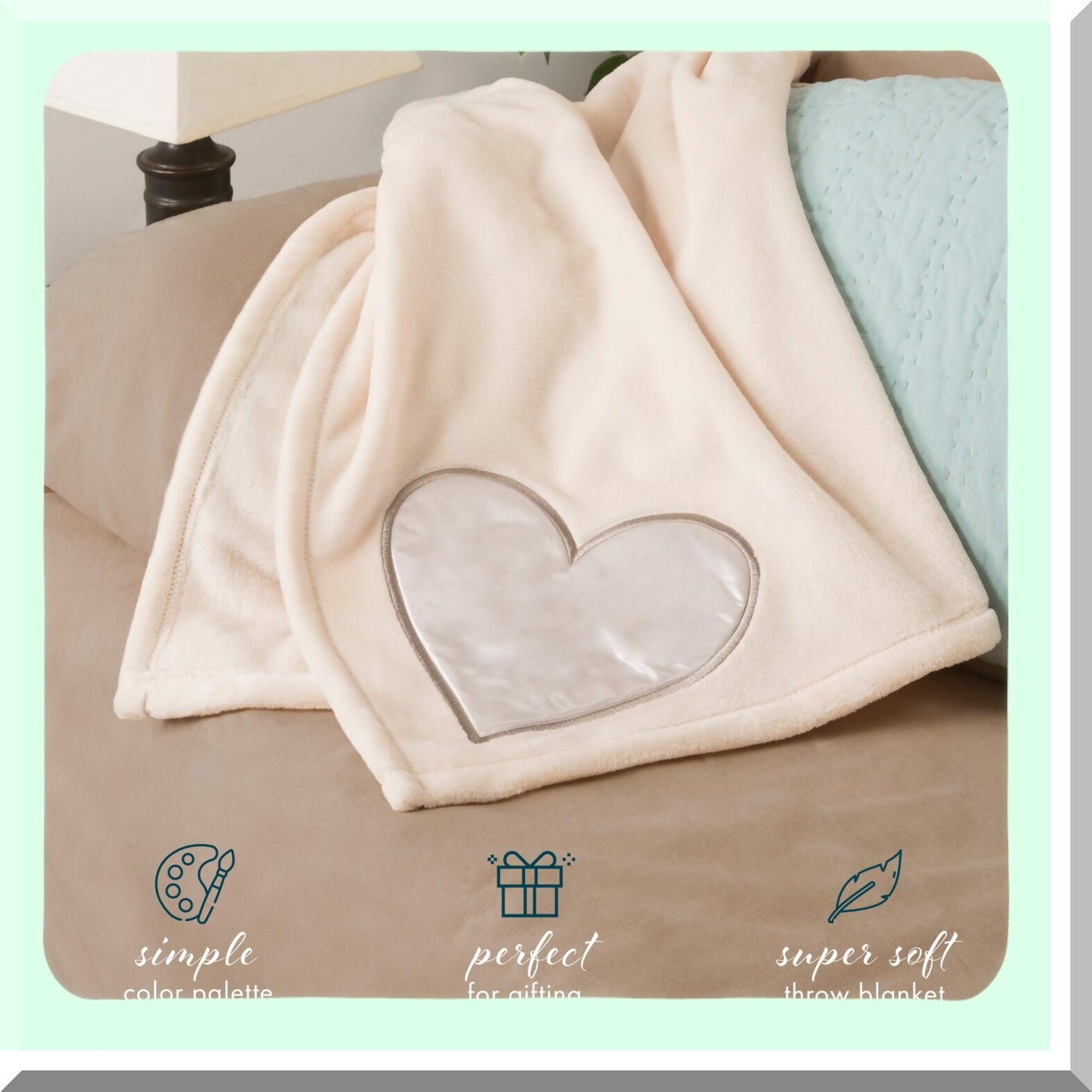 CozyMemorial 320 GSM Royal Plush Comfort Blanket